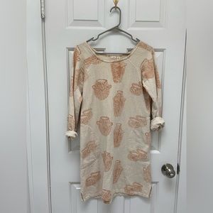 Hand printed PO-EM jug dress